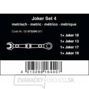 Wera 073290 Ráčnové kľúče 10 ÷ 19 mm 6000 Joker 4 sada 1 sada 4 ks Náhľad