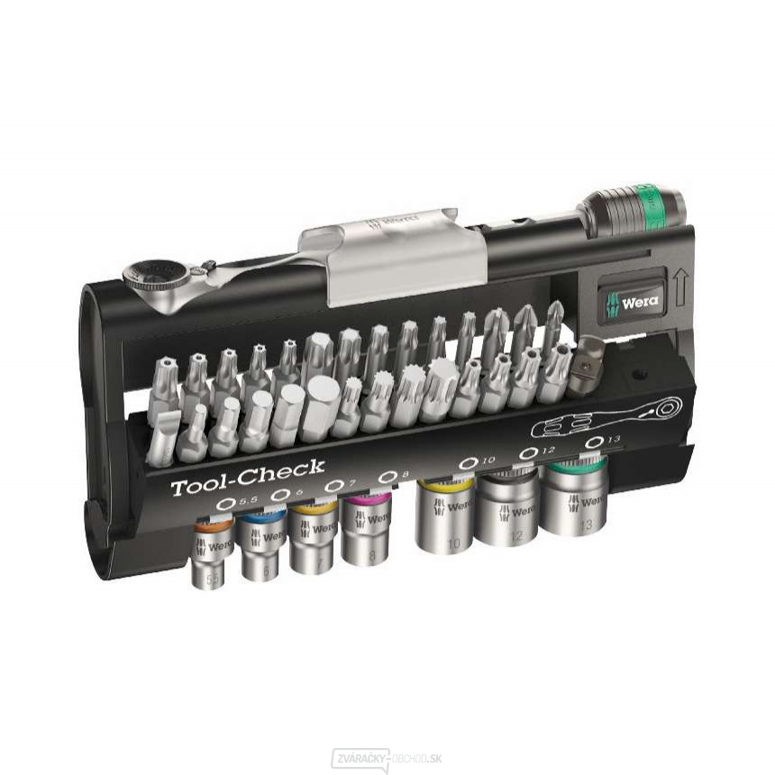 Wera 200995 Bity, račňa a držiak - kontrolné náradie pre automobilový priemysel 1 (sada 38 dielov)