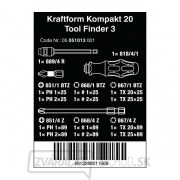 Wera 051013 Kraftform Kompakt 20 Tool Finder 3 vymeniteľné skrutkovacie čepele s taškou (sada 13 kusov) Náhľad