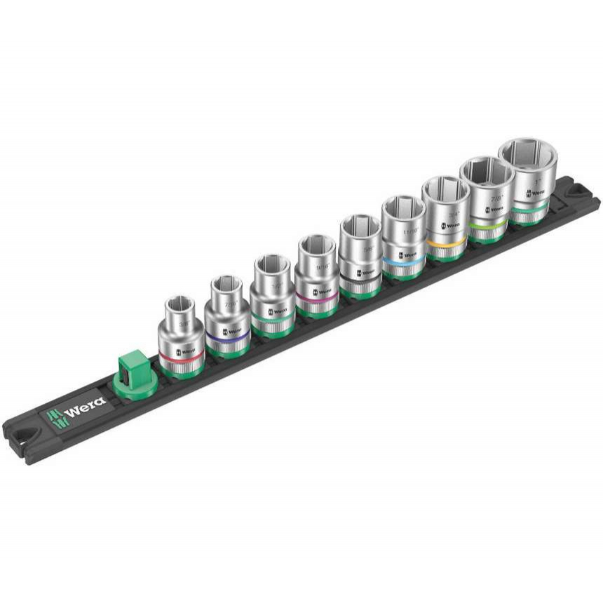 Wera 005480 Magnetická tyč C Imperial 1 so sadou nástrčných hlavíc 3/8 ÷ 1