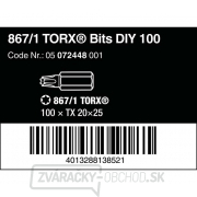 Wera 072448 Bity 1/4" TX 20 867/1 Z TORX DIY (balenie 100 kusov) Náhľad