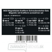 Wera 051012 Skrutkovače Kraftform SL, PH, PZ, TORX na magnetickej tyči, 9650 (sada 9 dielov) Náhľad