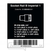 Wera 005450 Magnetická tyč B Imperial 1 so sadou nástrčiek 1/4 ÷ 3/4" typ 8790 HMB Zyklop 3/8" (sada 9 dielov) Náhľad