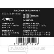 Wera 071109 Nerezové bity 1/4" Bit Check® 30 Stainless 1 (sada 30 kusov) Náhľad