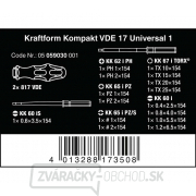 Wera 059030 Elektrické skrutkovače Kraftform Kompakt VDE 17 Universal 1 (sada 17 kusov) Náhľad