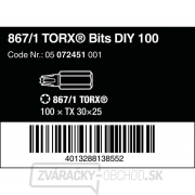 Wera 072451 Bity 1/4" TX 30 867/1 Z TORX DIY (balenie 100 ks) Náhľad