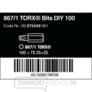 Wera 072449 Bity 1/4" TX 25 867/1 Z TORX DIY (balenie 100 kusov) Náhľad