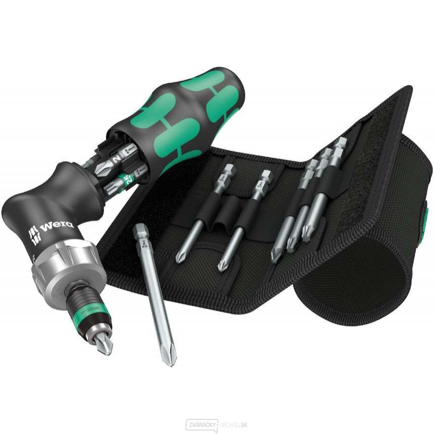 Wera 051031 Pištoľový račňový skrutkovač Kraftform Kompakt Pistol RA 4 (sada 13 dielov)