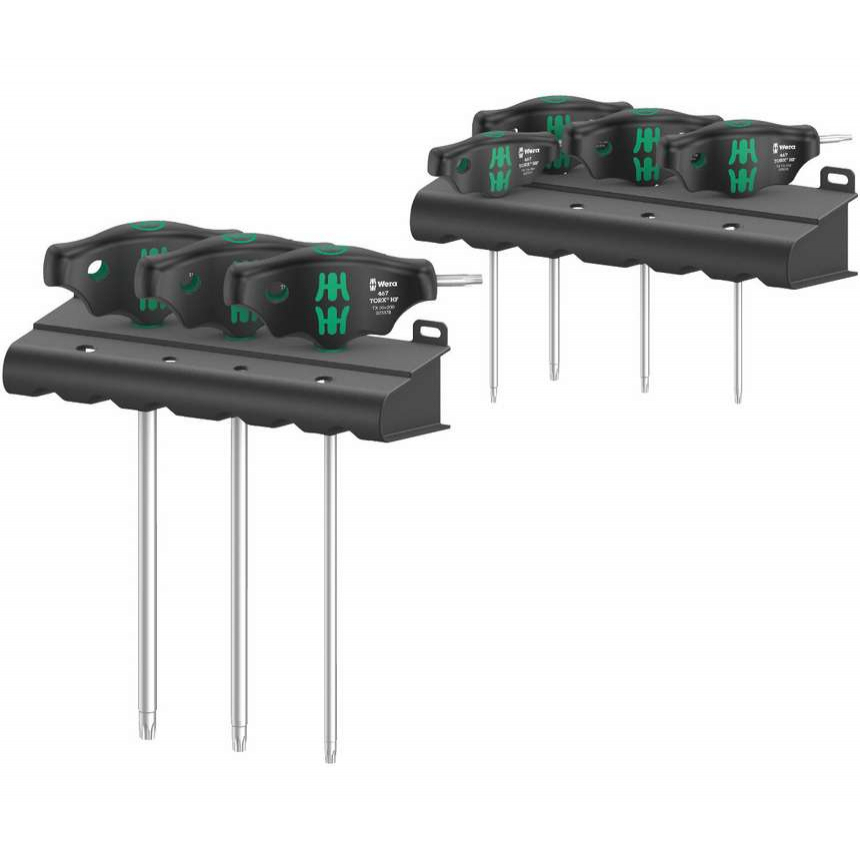 Wera 023452 Nástrčné kľúče TORX® s T-rukoväťou 454/7 HF sada 1 (sada 9 kusov s funkciou držania)