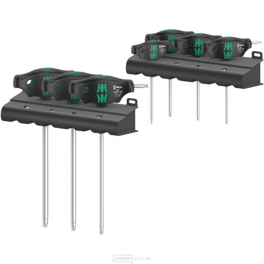 Wera 023452 Nástrčné kľúče TORX® s T-rukoväťou 454/7 HF sada 1 (sada 9 kusov s funkciou držania)