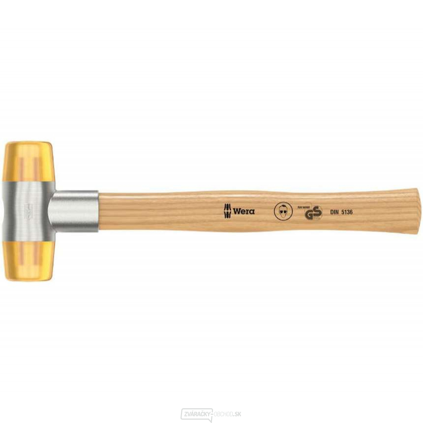 Wera 000035 Wera Hammer 100 - 7. Hlavy z Cellidoru. Jasanová rukoväť 380 mm