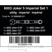 Wera 020240 Kľúče 5/16 ÷ 3/4", palec 6003 Joker 5 Imperial Set 1 (sada 5 kusov) Náhľad