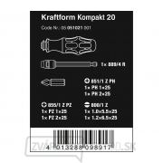 Wera 051021 Skrutkovač Kraftform Kompakt 20 v kufríku (sada 7 kusov) Náhľad