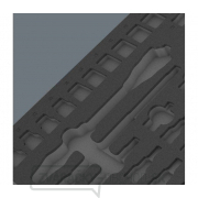 Wera 137322 Modul náradia - penová vložka 9822 pre račňovú súpravu 8000 C Zyklop 1/2". Bez náradia náhled