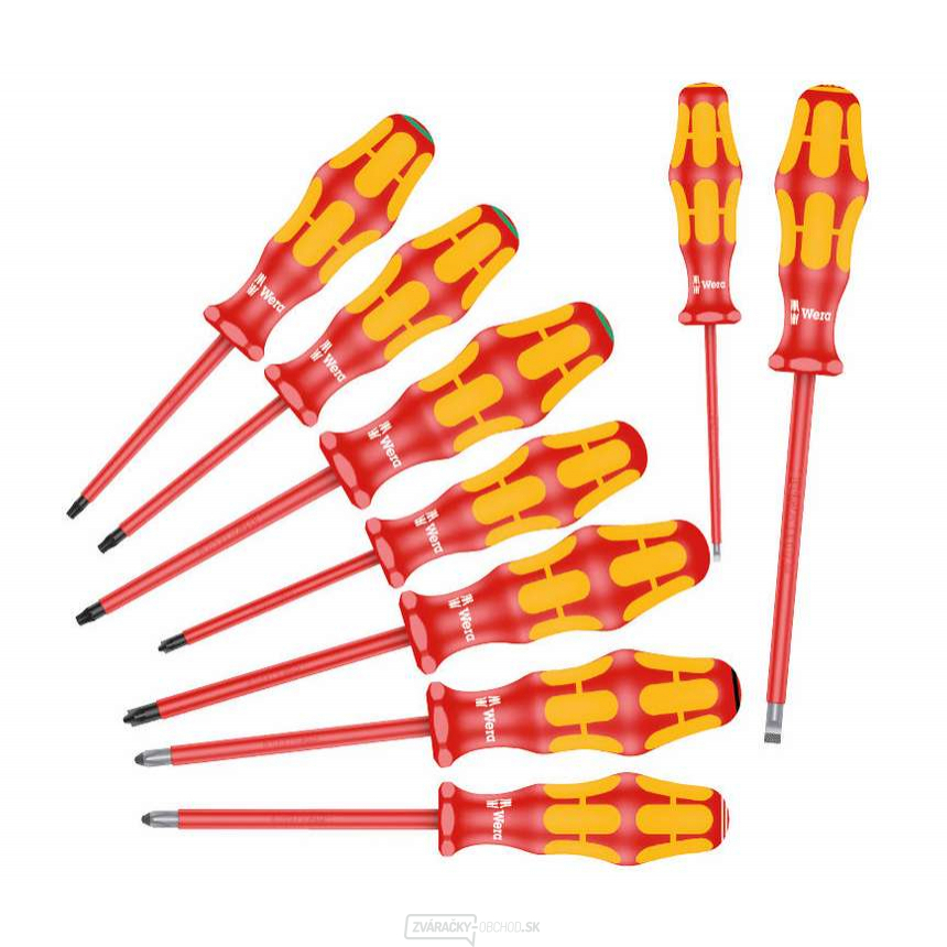 Wera 133355 Elektrické skrutkovače Kraftform Plus VDE série 100 typ 160 i/162 i/167 i/9 (sada 9 dielov)