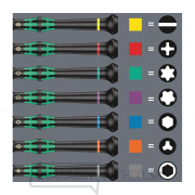 Wera 118158 Maticové skrutkovače pre elektroniku Kraftform Kompakt Micro typ 2069/6 (Sada 6 dielov + stojan) náhled