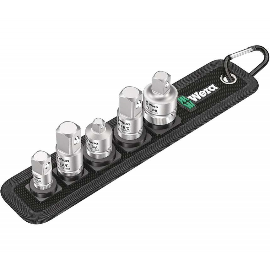 Wera 042680 Adaptéry 781/5 Set 1 (781 A + 781 B + 781 C) (Sada 5 dielov)