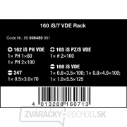 Wera 006480 Skrutkovače Kraftform Plus 160 iS/7 Rack (sada 7 kusov + stojan) Náhľad