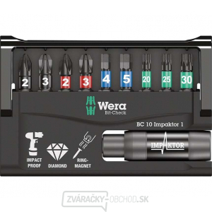 Wera 057680 Bit-Check 10 Impaktor 1 s držiakom 897/4 Impaktor R (sada 10 ks) gallery main image
