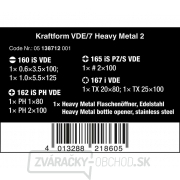 Wera 138712 Elektrické skrutkovače Kraftform VDE/7 Heavy Metal 2 (sada 7 ks + stojan) Náhľad