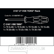 Wera 022767 Sada skrutkovačov Kraftform VDE 3167 i/7 TORX®, izolované, nerezová oceľ (7 dielov + stojan) Náhľad