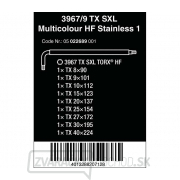Wera 022689 Nástrčný kľúč 3967/9 TX SXL Multicolour HF Stainless 1 s funkciou držania, nerezová oceľ (sada 9 ks) Náhľad