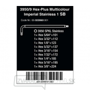 Wera 022860 Nástrčné kľúče inbus 3950/9 Hex-Plus Multicolour Imperial Stainless 1, palec, nerezová oceľ (sada 9 ks) Náhľad