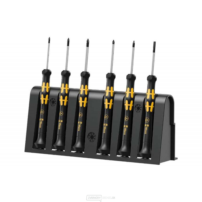 Wera 030180 Skrutkovače pre elektroniku Kraftform Kompakt Micro typ 1550/6 ESD (sada 6 dielov + stojan)
