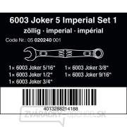 Wera 020229 Kľúče 5/16 ÷ 1/2" 6003 Joker 4 sada Imperial 1 (sada 4 ks) Náhľad