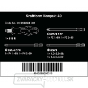 Wera 059298 Skrutkovače, vymeniteľné čepele Kraftform Kompakt 40 (sada 7 ks) Náhľad