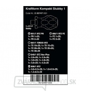 Wera 057471 Skrutkovacie bity s rukoväťou Kraftform Kompakt Stubby 1 (sada 19 kusov) Náhľad