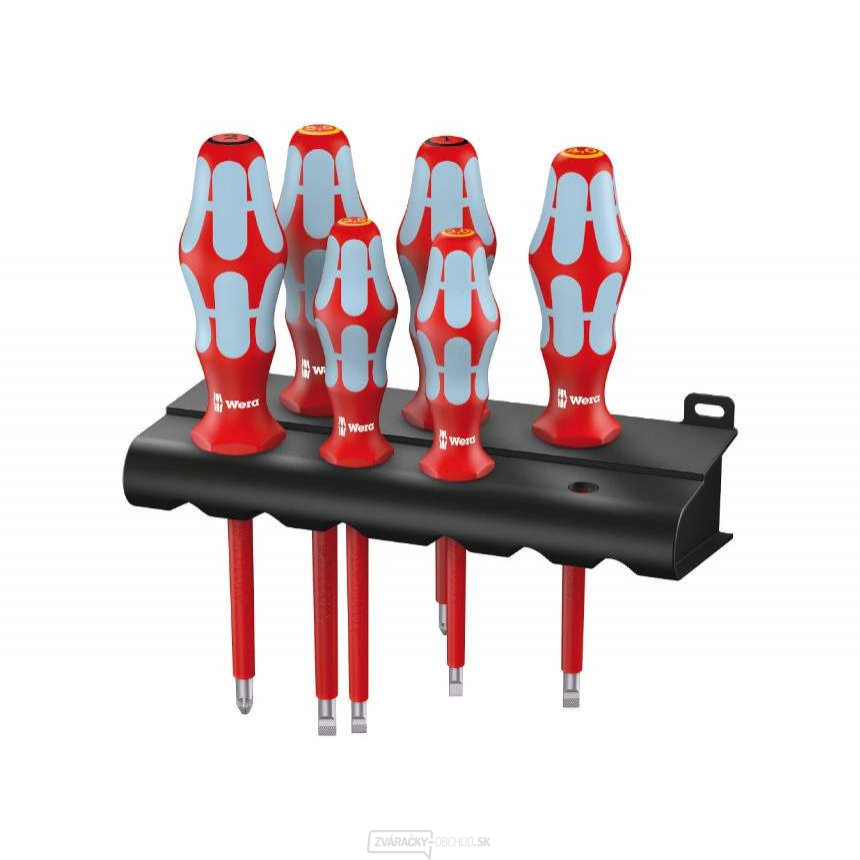 Wera 022745 Sada skrutkovačov Kraftform VDE 3165 i/6, izolovaná, nerezová oceľ, profil Lasertip (6 kusov + stojan)