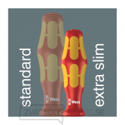 Wera 135961 Elektrikárske skrutkovače Kraftform Plus VDE 160 iSS/7, izolované, extra zúžené (sada 7 ks) náhled