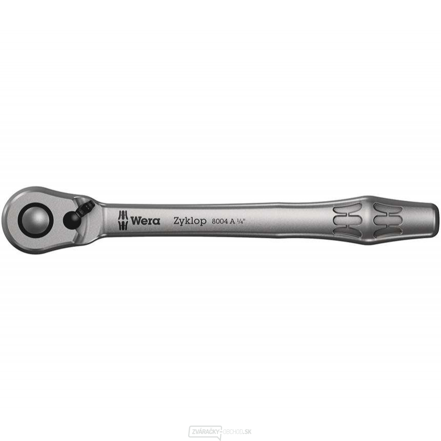 Wera 004004 Zyklop 1/4" račňa, prepínateľná. 8004 A Zyklop Kovová račňa