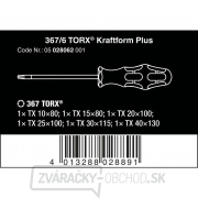 Wera 028062 Kraftform Plus 367/6 stojanové skrutkovače (sada 6 skrutkovačov Torx) náhled