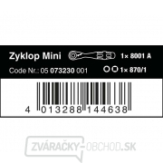 Wera 073230 račňa Zyklop 8001 A Mini 1 s 1/4" svorkou (sada 2 ks) náhled