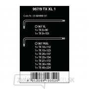Wera 024460 Nástrčné kľúče TORX® 967/9 TX XL 1, dlhé (sada 9 ks) Náhľad
