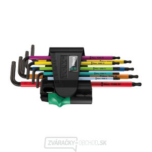 Wera 024335 Nástrčné kľúče Torx 967/9 TX BO Multicolour 1, BlackLaser (sada 9 ks)