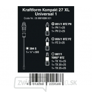 Wera 051028 Držiak bitov 300 mm Kraftform Kompakt 27 XL Universal 1 vrátane bitov (sada 7 kusov) Náhľad