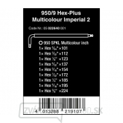 Wera 022640 Nástrčné kľúče 950/9 Hex-Plus Multicolour Imperial 2, palec, BlackLaser (sada 9 ks) Náhľad