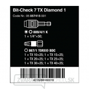 Wera 057415 Bit-Check 7 TX Diamond 1 s držiakom 889/4/1 K (sada 7 kusov) Náhľad