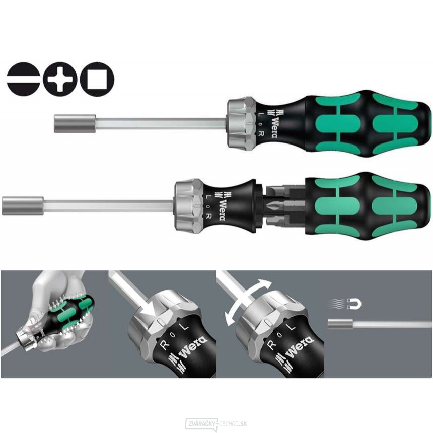 Wera 051510 Držiak bitov Kraftform Kompakt 27 Set 1 vrátane bitov v rukoväti (sada 7 kusov) Wera 051510 Držiak bitov Kraftform Kompakt 27 Set 1 vrátane bitov v rukoväti (sada 7 kusov) gallery main image