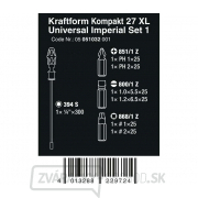 Wera 051032 Držiak bitov 300 mm Kraftform Kompakt 27 XL Univerzálna imperiálna sada 1 vrátane bitov (sada 7 kusov) Náhľad