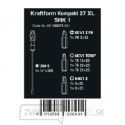 Wera 136075 Držiak bitov 300 mm Kraftform Kompakt 27 XL SHK 1 vrátane bitov (sada 7 kusov) Náhľad