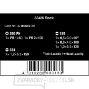 Wera 105650 Kraftform Plus Lasertip 334/6 skrutkovače (sada 6 ks a stojan) Náhľad