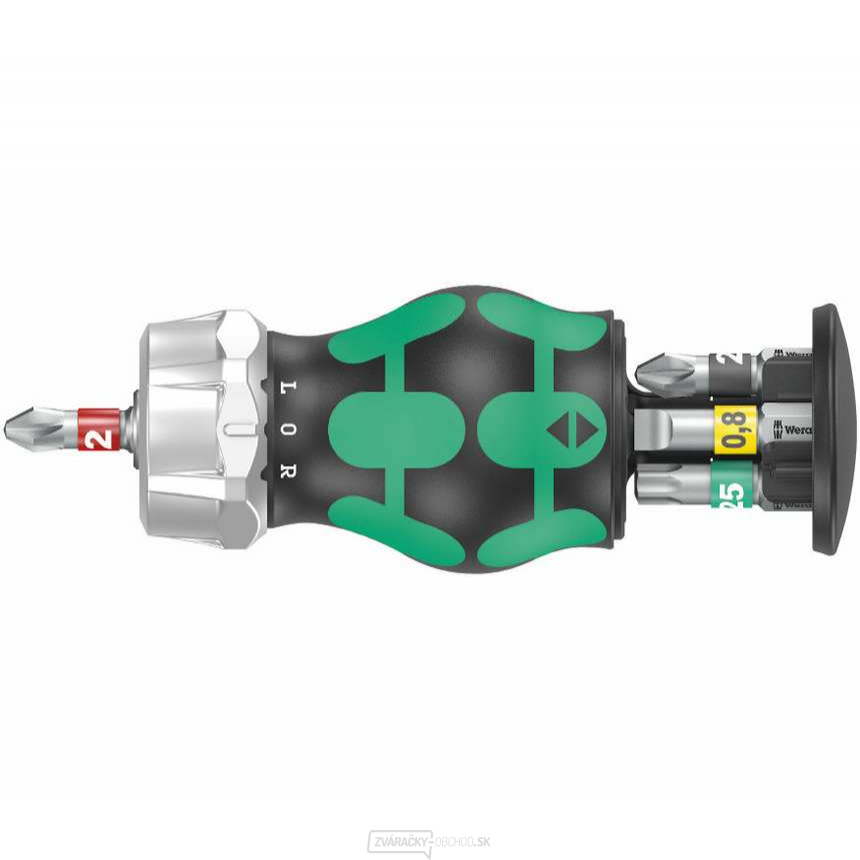 Wera 008884 Skrutkovač s račňou Kraftform Kompakt Stubby Magazin RA 2 (sada 6 ks)