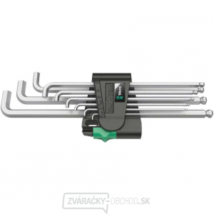 Wera 073594 Nástrčné kľúče PKLS 950/9 Hex-Plus 4 krátke. Pochrómované (9 ks)