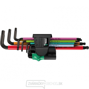 Wera 022534 Nástrčné kľúče 950/7 Hex-Plus Multicolor Magnet 1, BlackLaser (sada 7 ks)