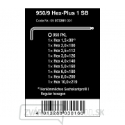 Wera 073391 Nástrčné kľúče inbus 950/9 Hex-Plus 1 SB. Sada 9 chrómovaných Náhľad