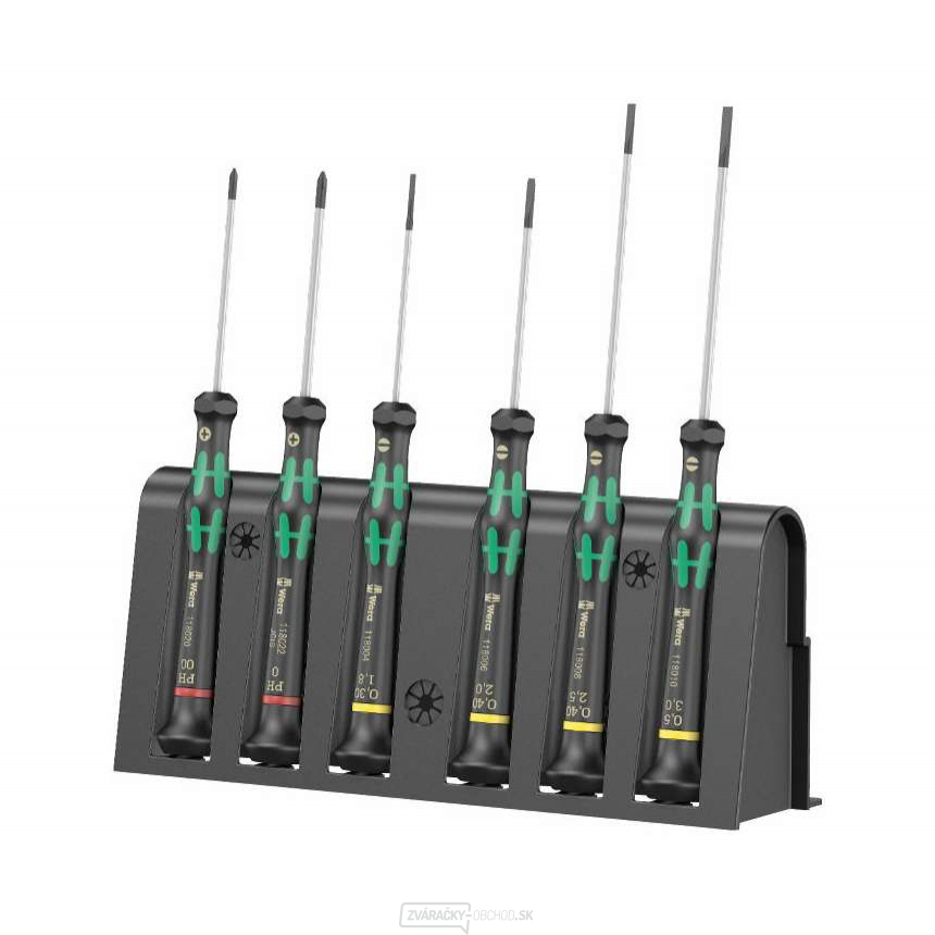 Wera 118150 Kraftform Kompakt Mikro skrutkovače typ 2035/6 A (sada 6 kusov + stojan)